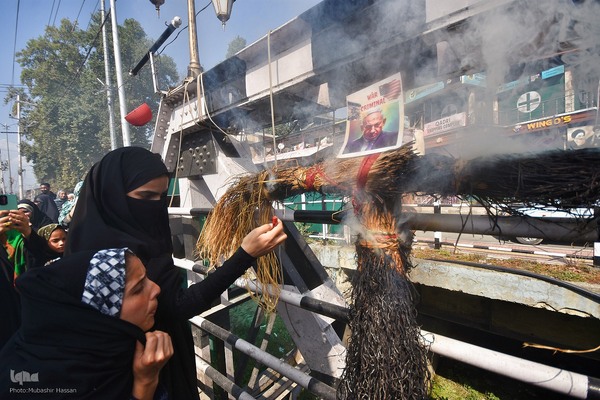 تجمع مردم کشمیر در محکومیت ترور نصرالله