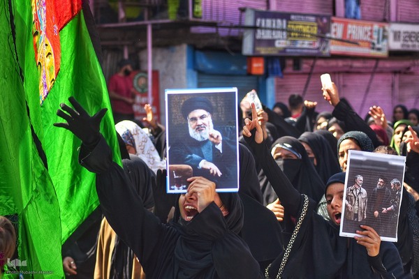 تجمع مردم کشمیر در محکومیت ترور نصرالله