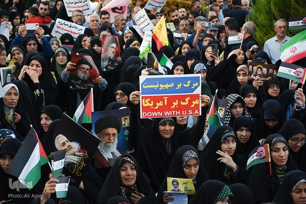 تجمع بزرگ مردم اصفهان در حمایت از عملیات «وعده صادق ۲»