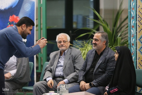 احمد ابوالقاسمی و محمدرضا صلحجو در جشن ختم قرآن جلسه آموزشی علی‌اکبر ملکشاهی