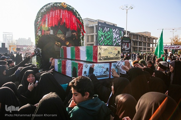 تشییع پیکرهای مطهر شهدای گمنام در مشهد