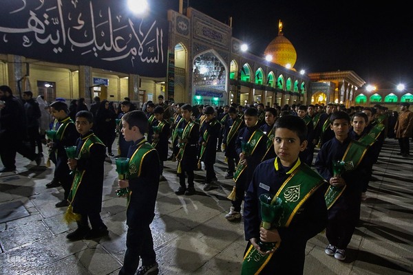 تشیع نمادین حضرت زهرا (س) در شاهچراغ(ع)
