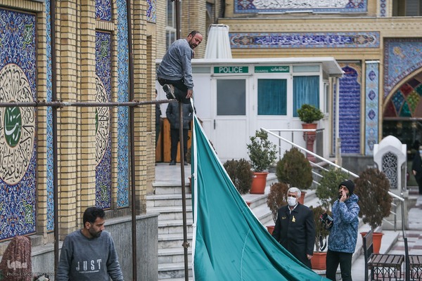 رونمایی از بزرگترین کتیبه دست‌نویس کشور در امام زاده صالح