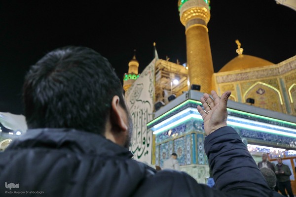 حرم امیرالمومنین علی(ع) در شب ولادت آن حضرت