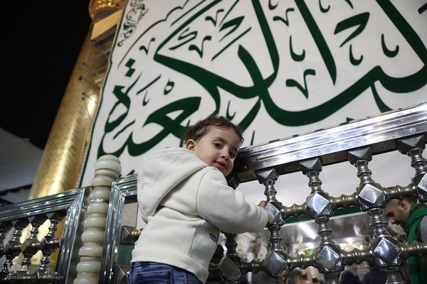 حرم امیرالمومنین علی(ع) در شب ولادت آن حضرت