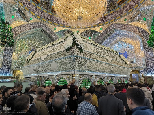 حرم امیرالمومنین علی(ع) در شب ولادت آن حضرت