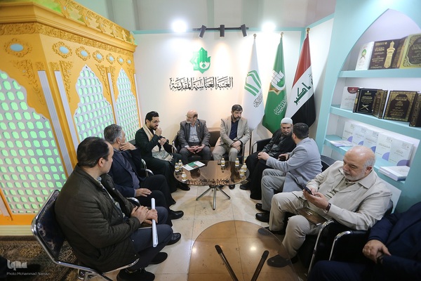 بازدید حسن مسلمی نائینی،‌ رئیس جهاددانشگاهی از نمایشگاه بین‌المللی قرآن کریم 