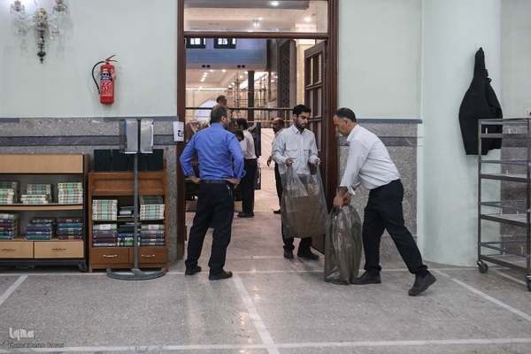 توزیع افطاری در شب میلاد امام حسن مجتبی(ع)