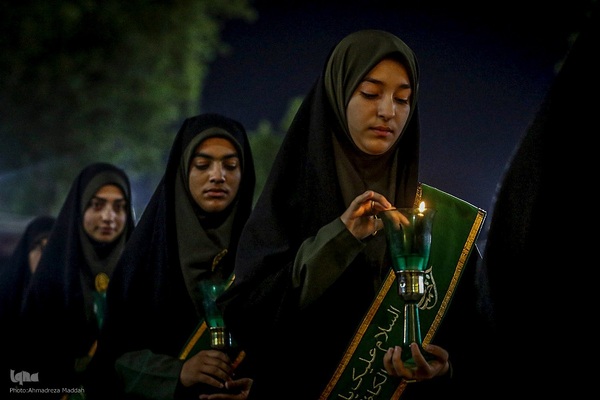 مراسم عزاداری شب شهادت امام رضا(ع) در حرم مطهر رضوی