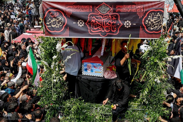 تشییع پیکر شهید اسماعیل هنیه در تهران 