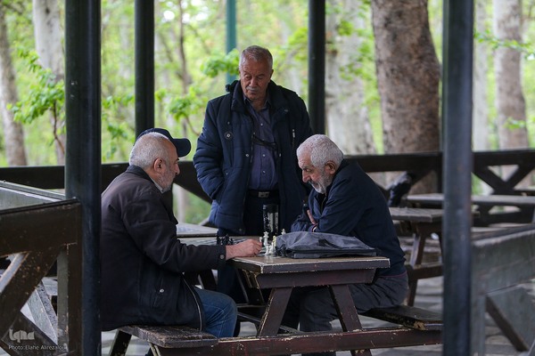 ترنم باران بهاری بر چهره شهر