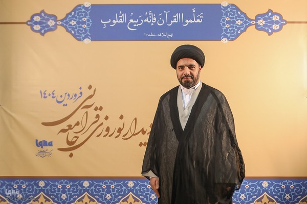 حجت‌الاسلام سیدمحمدجواد موسوی‌درچه‌ای، قاری قرآن در دهمین دیدار نوروزی جامعه قرآنی (چهره های قرآنی)