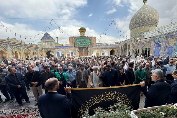 مراسم خاک سپاری خادم‌القرآن عبدالرسول عبایی