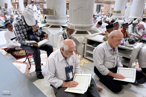 حال‌وهوای مسجد النبی (ص) در ایام حج 1404