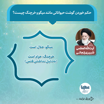 حکم شرعی خوردن گوشت میگو و خرچنگ