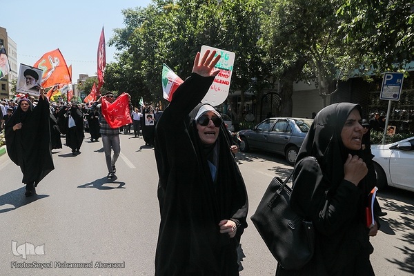 اجتماع مردم مشهد در محکومیت حمله اسرائیل به ایران