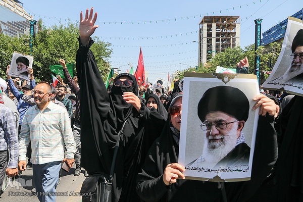 اجتماع مردم مشهد در محکومیت حمله اسرائیل به ایران