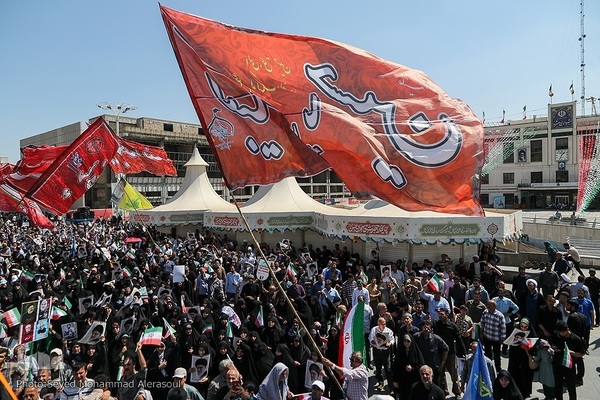 اجتماع مردم مشهد در محکومیت حمله اسرائیل به ایران
