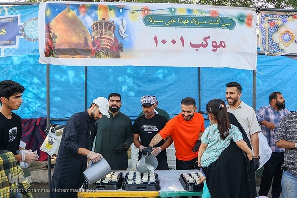 مشایه غدیر و حمایت مردم خوزستان از عملیات وعده صادق ۳