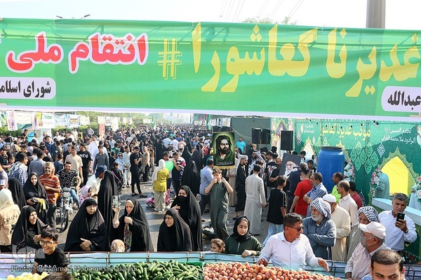 مشایه غدیر و حمایت مردم خوزستان از عملیات وعده صادق ۳