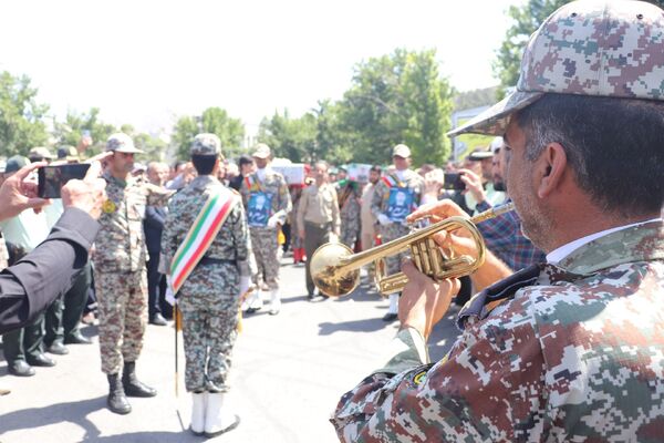 ملایر میزبان پیکر پاک دو شهید مدافع آسمان ایران‎