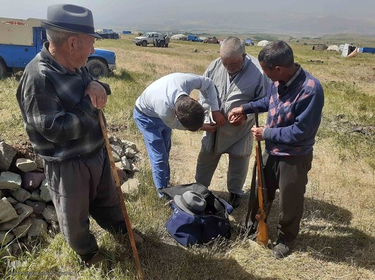 تجمع مردمی و اعلام آمادگی مردم غیور و غریتمند عشایر منطقه ارسباران برای دفاع از وطن