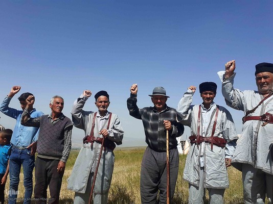 تجمع مردمی و اعلام آمادگی مردم غیور و غریتمند عشایر منطقه ارسباران برای دفاع از وطن