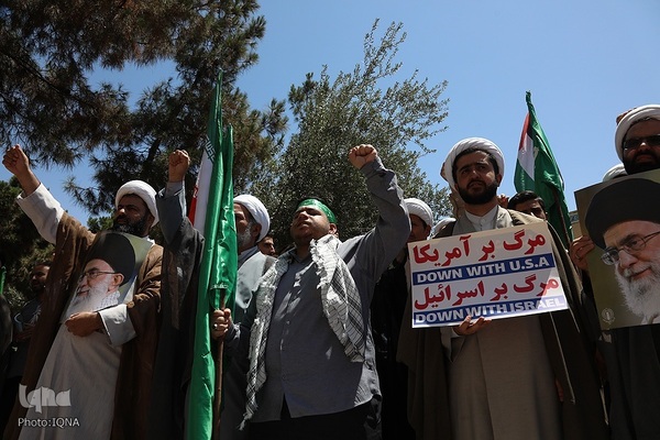 اجتماع حوزویان در محکومیت جنایات رژیم صهیونیستی