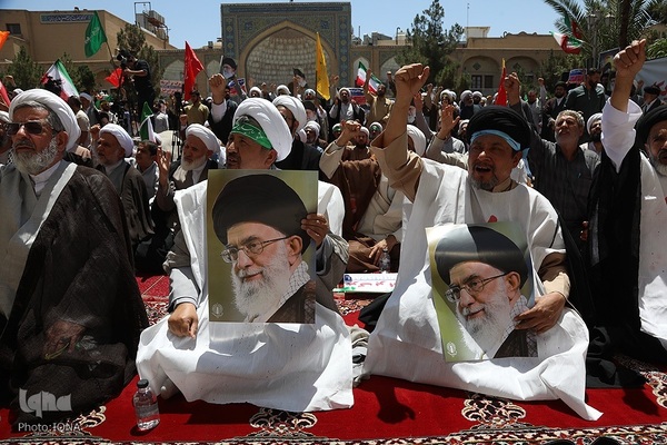 اجتماع حوزویان در محکومیت جنایات رژیم صهیونیستی