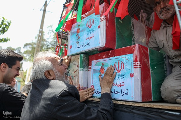 تشییع شهدای تهران در تجاوز رژیم اشغالگر صهیونیستی