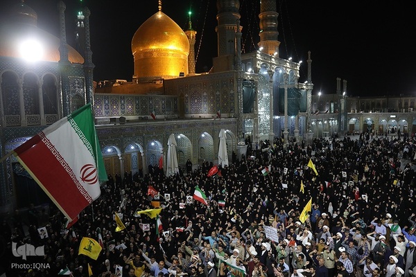 اعلام انزجار و فریاد انتقام مردم قم علیه تجاوز آمریکا به خاک ایران