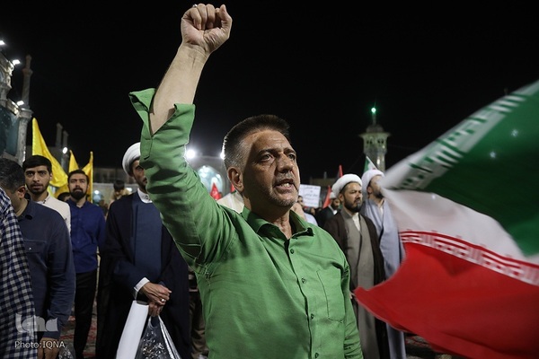 اعلام انزجار و فریاد انتقام مردم قم علیه تجاوز آمریکا به خاک ایران