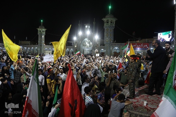 اعلام انزجار و فریاد انتقام مردم قم علیه تجاوز آمریکا به خاک ایران