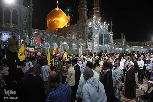 اعلام انزجار و فریاد انتقام مردم قم علیه تجاوز آمریکا به خاک ایران