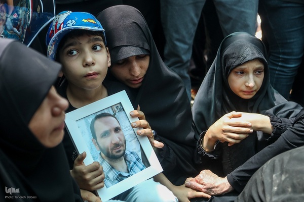 تشییع ‌پیکر شهدای تعرض رژیم اشغالگر صهیونیستی به تهران