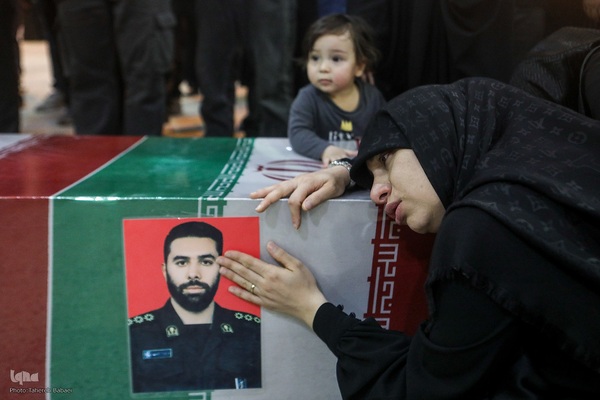 تشییع ‌پیکر شهدای تعرض رژیم اشغالگر صهیونیستی به تهران