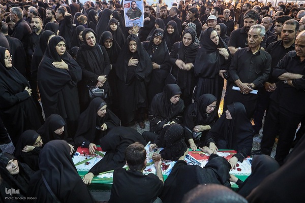 تشییع ‌پیکر شهدای تعرض رژیم اشغالگر صهیونیستی به تهران