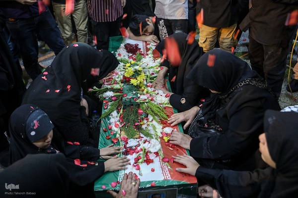 تشییع ‌پیکر شهدای تعرض رژیم اشغالگر صهیونیستی به تهران