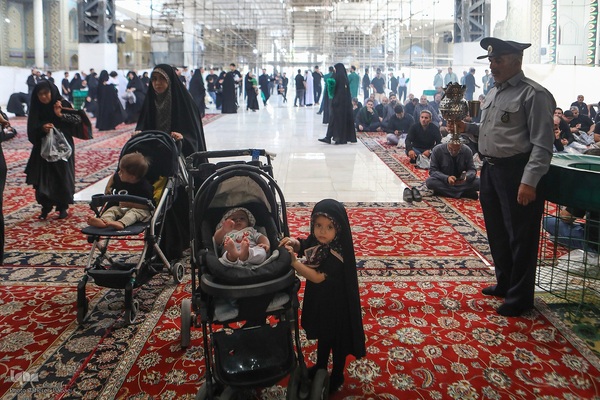 مراسم شیرخوارگان حسینی در حرم عبدالعظیم حسنی