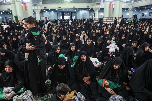 مراسم شیرخوارگان حسینی در حرم عبدالعظیم حسنی