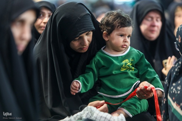 مراسم شیرخوارگان حسینی در حرم عبدالعظیم حسنی