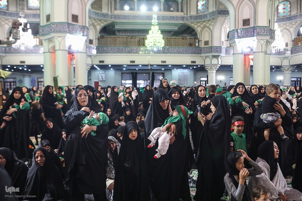 مراسم شیرخوارگان حسینی در حرم عبدالعظیم حسنی