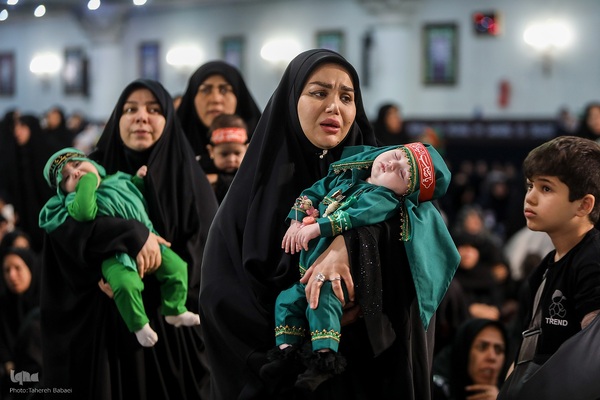 مراسم شیرخوارگان حسینی در حرم عبدالعظیم حسنی