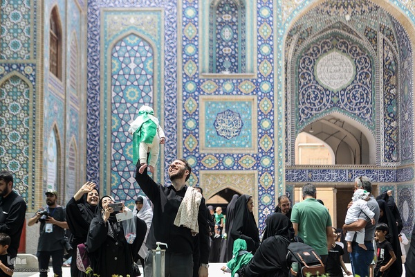 مراسم شیرخوارگان حسینی در حرم عبدالعظیم حسنی