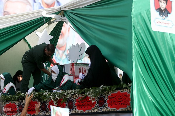 تشییع پیکر ۶۰ شهید اقتدار در تهران