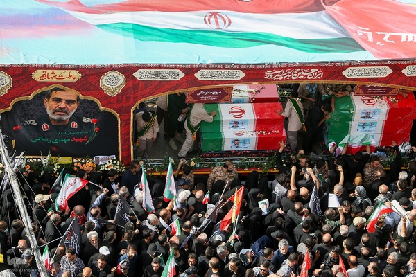 تشییع پیکر ۶۰ شهید اقتدار در تهران