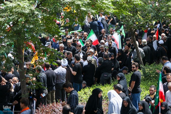 تشییع پیکر ۶۰ شهید اقتدار در تهران