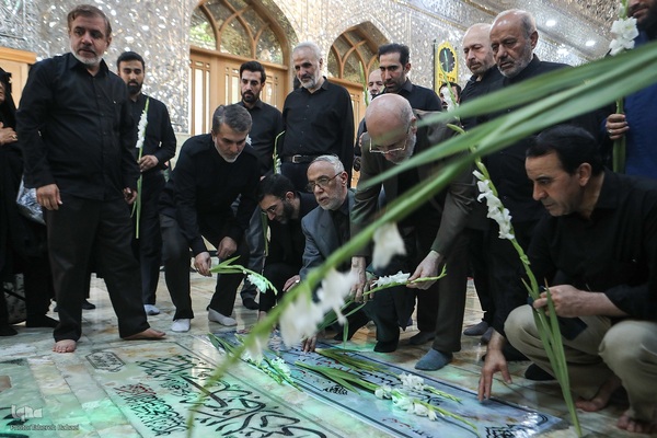 حضور جامعه قرآنی بر مزار شهیدان سلامی و طهرانچی