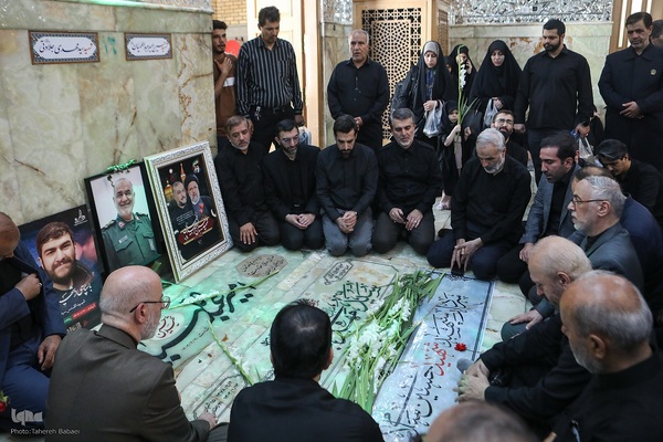 حضور جامعه قرآنی بر مزار شهیدان سلامی و طهرانچی