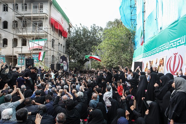 مراسم عزاداری و تجدید بیعت با شهدای حمله تروریستی رژیم صهیونیستی به نارمک